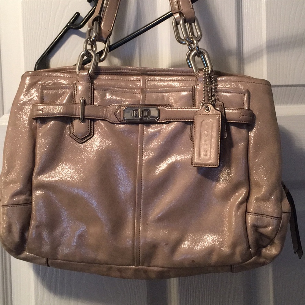 Metallic Coach handbag AUTHENTIC
